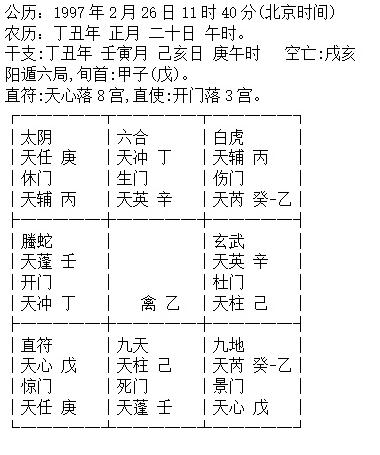 奇门遁甲预测之十八－钱物丟失预测