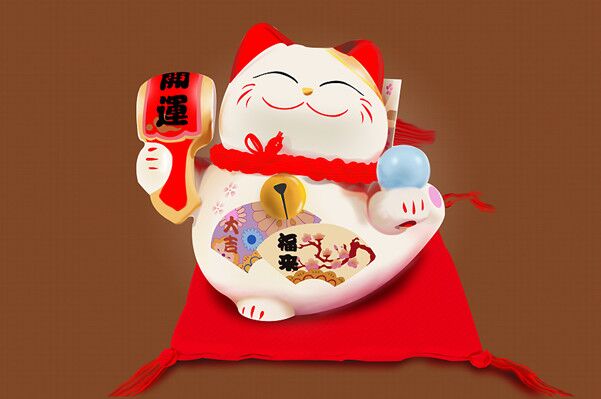 风水摆件　招财猫的寓意