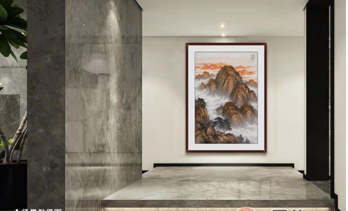 进门玄关挂什么画好 进门玄关画的搭配心得